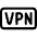 Vpn On Rectangle Icon from Ultimate Regular Set