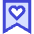 Bookmark Favorite Heart Icon from Sharp Duo Set