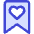 Bookmark Favorite Heart Icon from Core Duo Set