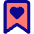 Bookmark Favorite Heart Icon from Core Pop Set