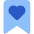 Bookmark Favorite Heart Icon from Core Flat Set