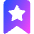 Bookmark Favorite Star Icon from Core Gradient Set