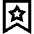 Bookmark Favorite Star Icon from Sharp Line Set
