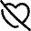 Disable Heart icon - Free transparent PNG, SVG. No sign up needed.
