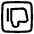 Dislike Square Icon from Plump Line Set