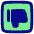 Dislike Square Icon from Plump Pop Set