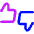 Feedback Like Dislike Icon from Core Neon Set