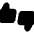 Feedback Like Dislike Icon from Core Solid Set