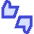 Feedback Like Dislike Icon from Sharp Duo Set