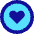 Heart Circle Icon from Sharp Pop Set