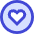 Heart Circle Icon from Sharp Duo Set