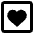 Heart Square Icon from Core Remix Set