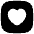 Heart Square Icon from Flex Solid Set