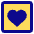 Heart Square Icon from Core Pop Set