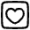 Heart Square Icon from Plump Line Set | Free Download as SVG Vector and Transparent PNG | Streamline icons