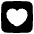 Heart Square Icon from Plump Solid Set