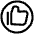 Like Circle Icon from Plump Line Set