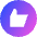 Like Circle Icon from Sharp Gradient Set