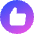 Like Circle Icon from Core Gradient Set