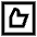 Like Square Icon from Sharp Line Set