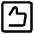 Like Square Icon from Core Line Set