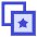 Stack Star Bookmark Manage Icon from Sharp Duo Set
