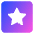 Star Square Icon from Core Gradient Set