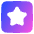 Star Square Icon from Plump Gradient Set