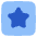 Star Square Icon from Plump Flat Set