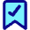 Validated Bookmark Icon from Core Pop Set