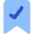 Validated Bookmark Icon from Core Flat Set