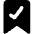 Validated Bookmark Icon from Core Solid Set