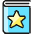 Book Star 1 Icon from Ultimate Colors Set