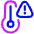 Beware Temperature Icon from Plump Neon Set