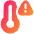 Beware Temperature Icon from Plump Gradient Set