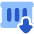 Container Unload Icon from Plump Flat Set