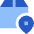 Package Location Icon from Sharp Flat Set