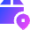Package Location Icon from Sharp Gradient Set