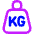 Product Weight Kg Icon from Flex Neon Set