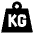 Product Weight Kg Icon from Sharp Solid Set