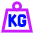 Product Weight Kg Icon from Sharp Neon Set