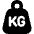 Product Weight Kg Icon from Flex Solid Set