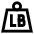 Product Weight Lb Icon from Sharp Line Set