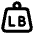 Product Weight Lb Icon from Core Remix Set