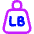 Product Weight Lb Icon from Flex Neon Set