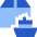 Shipment Boat Icon from Sharp Flat Set