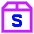 Shipment Package Small Icon from Sharp Neon Set