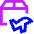 Shipment Plane Icon from Sharp Neon Set