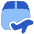 Shipment Plane Icon from Plump Flat Set