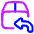 Shipment Previous Icon from Plump Neon Set